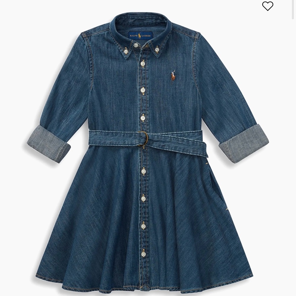 Polo Ralph Lauren Denim Blue Girls Dress